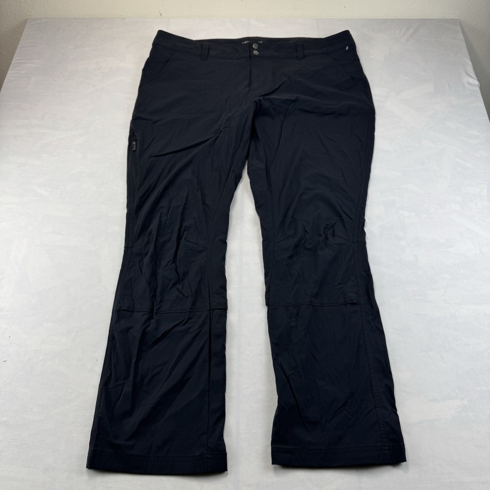 Columbia Omni-Shield Womens 20W Black Hiking Pants Outdoor Trail Plus Size